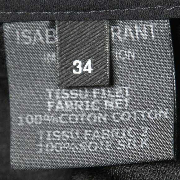 Isabel Marant Black Silk Ruffled Sleeveless Blouse S - Picture 7 of 7